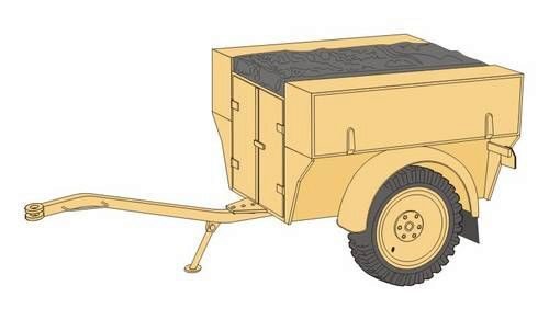 Planet Models MV099 Sd.Anh. 54 German WWII Trailer