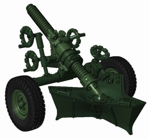 Planet Models MV100 MO-120-RT-61, 120mm rifled towed mortar