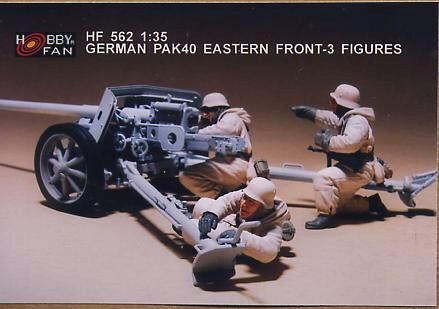 Hobby Fan HF562 German Pak40 eastern front- 3 Figures
