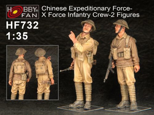 Hobby Fan HF732 Chinese Expeditionary Force-X Force Infa Infantry Crew-2 Figures