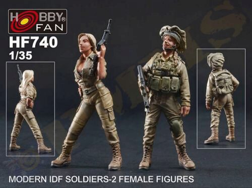 Hobby Fan HF740 Modern IDF Soldiers-2 Female Figures