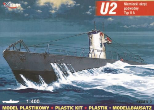 Mirage Hobby 40023 Deutsches U-Boot U 2 Typ IIA