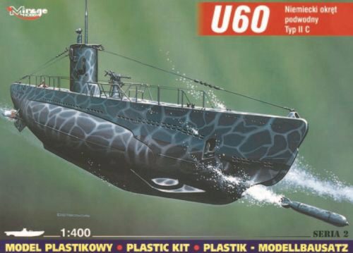 Mirage Hobby 40025 Deutsches U-Boot U 60 Typ II C