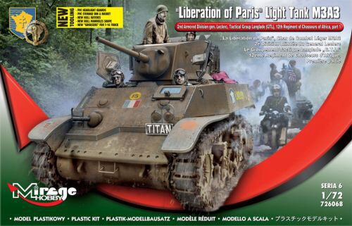 Mirage Hobby 726068 Liberation of Paris,Light Tank M3A3