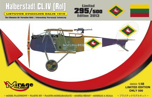 Mirage Hobby 480004 Halberstadt CL.IV(Rol) LIETUVOS 1919