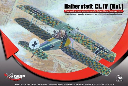 Mirage Hobby 481314 Halberstadt CL.IV(Rol)Twi-seat ground su
