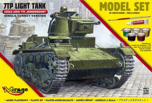 Mirage Hobby 835092 7TP Light Tank "Single Turret"(Model Set