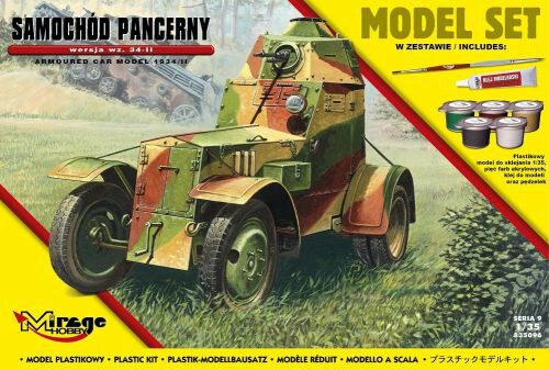Mirage Hobby 835096 Armoured Car Model 1943/II (Model Set)