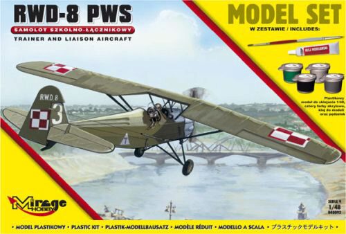 Mirage Hobby 848092 R.W.D.-8 PWS(Trainer a.Liaison plan vers (Model Set)