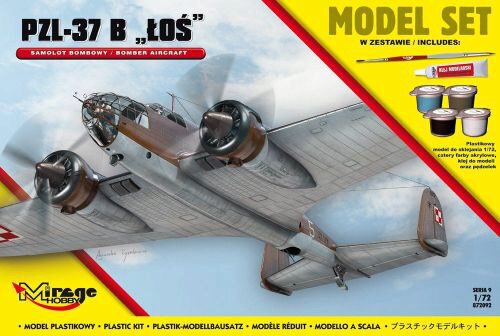 Mirage Hobby 872092 PZL-37 B Los (Polish Bomber Aircraft) Model Set