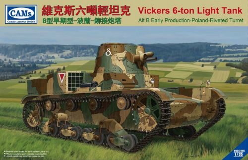 Riich Models CV35-005 Vickers 6-Ton light tank (Alt B Early Production-Poland-Riveted Turret