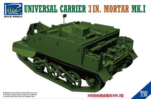 Riich Models RV35017 Universal Carrier 3 in. Mortar Mk.1