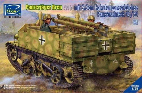 Riich Models RV35035 Panzerjäger Bren 731(e)mit 8,8cm Raketen -panzerbüchse Panzerschreck 43/54