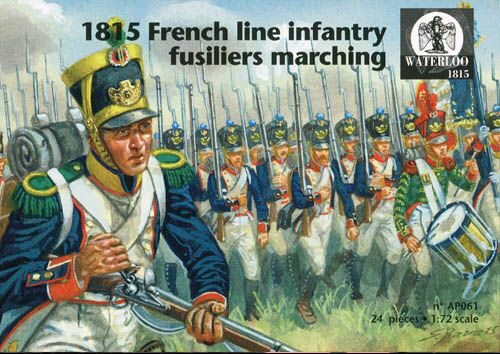 WATERLOO 1815 AP061 1815 French line infantry fusiliers marching