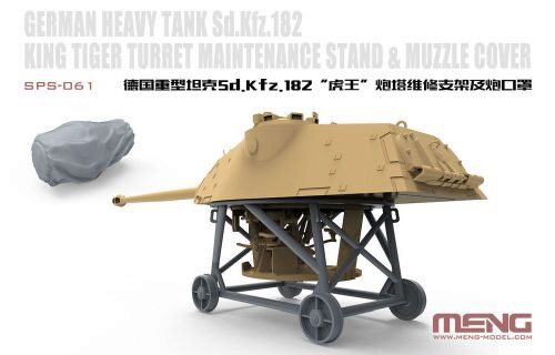 MENG-Model SPS-061 German Heavy Tank Sd.Kfz.182 King Tiger Turret Maintenance Stand&Muzzle Cover(Resin