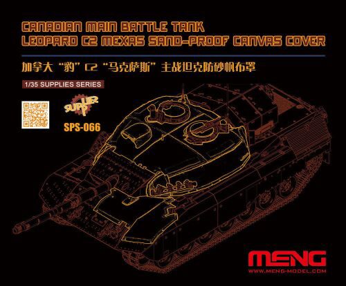 MENG-Model SPS-066 Canadian Main Battle Tank Leopard C2 MEXAS Sand-Proof Canvas Cover(Resin)
