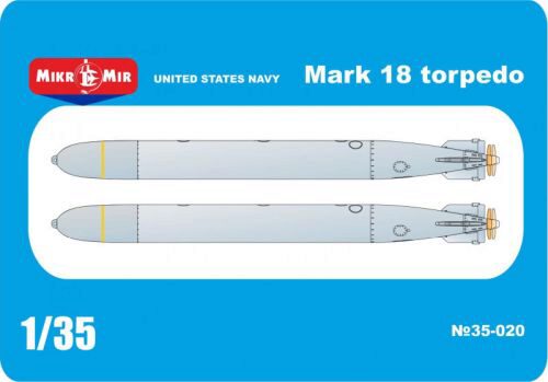 Micro Mir  AMP MM35-020 US NAVY Mark 18 torpedo, 2 pcs