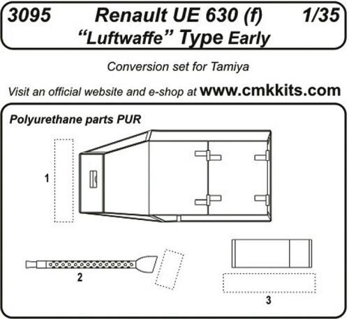 CMK 3095 Renault UE 630 (f) Luftwaffe Type Early für Tamiya Bausatz