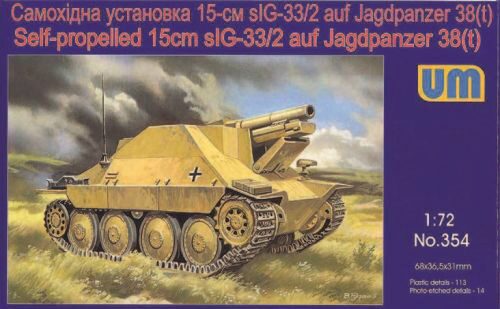 Unimodels UM354 Self-propelled 15cm sIG-33/2 auf Jagdpanzer 38(t)