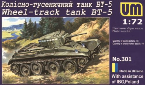 Unimodels UMT301 Wheel-Track Tank BT-5