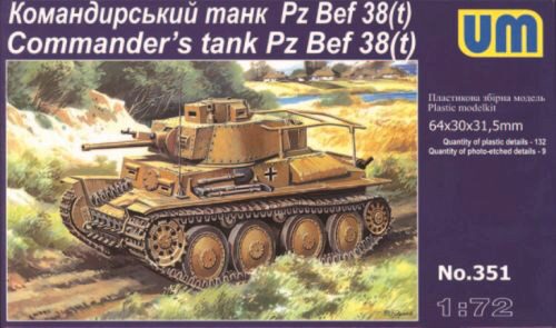 Unimodels UM351 Pz Bef 38 (t) Commanders Tank
