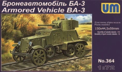Unimodels UM364 Armored Vehicle BA-3ZD Soviet