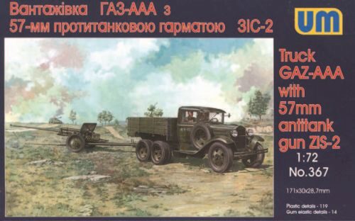 Unimodels UM367 GAZ - AAA mit 57 mm ZIS-2 Antitank gun