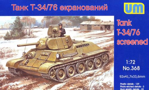 Unimodels UM368 T34/76-E screened tank