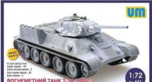 Unimodels UM441 T-34 flame-throwing tank with FOG-1