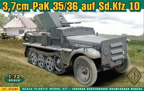 ACE 72281 37 mm PaK 35/36 auf Sd.Kfz 10