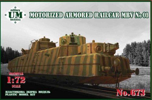 Unimodels UMT673 Motorized armored railcar MBV No.01