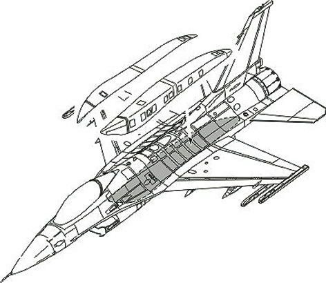 CMK 7159 F-16C Conformal Fuel Tank armament für Academy Bausatz