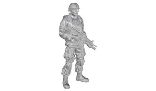 CMK 129-F48333 Commanding Officer(standing) US Army Infantry Squad 2nd Division