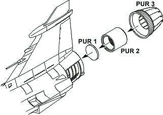 CMK Q48066 JAS-39C/D Exhaust nozzle for Italeri kit