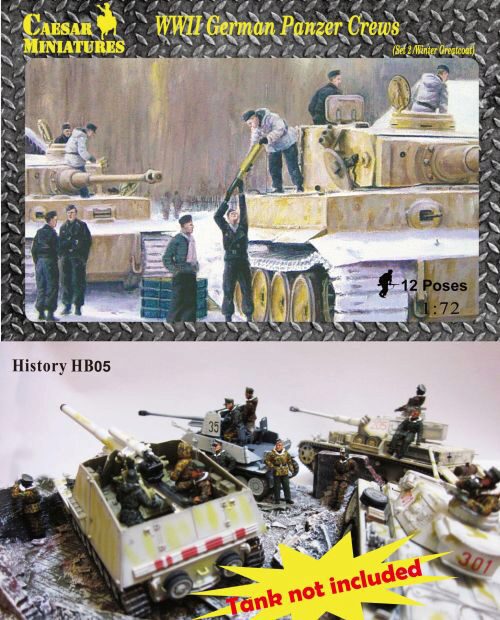 Caesar Miniatures HB05 WWII German Panzer Crews (Sets2)