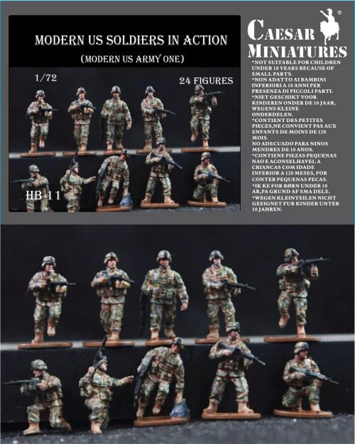 Caesar Miniatures HB11 Moders US Soldiers in Action