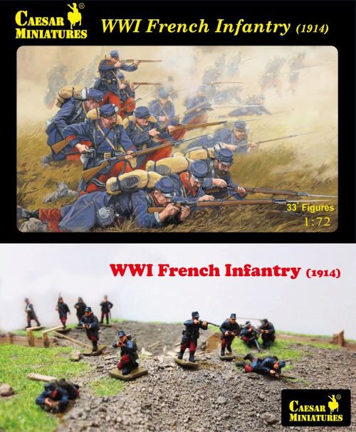 Caesar Miniatures H034 WWI French Infantry (1914)