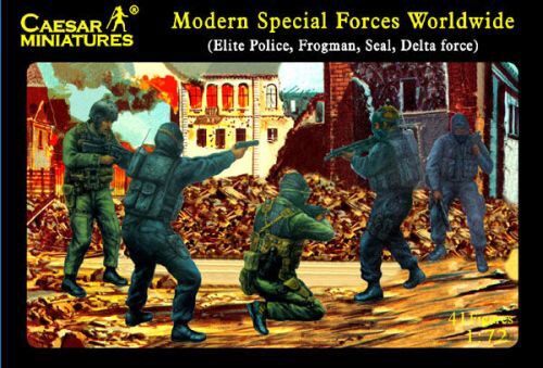 Caesar Miniatures H061 Modern Special Forces (Elite Police, Frogman, Seal, Delta Force)