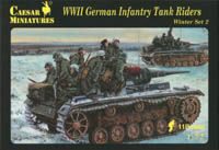 Caesar Miniatures H079 WWII German Infantry Tank Riders
