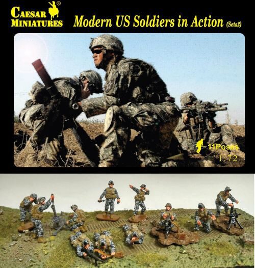 Caesar Miniatures H094 Modern US Soldiers in Action Sets2