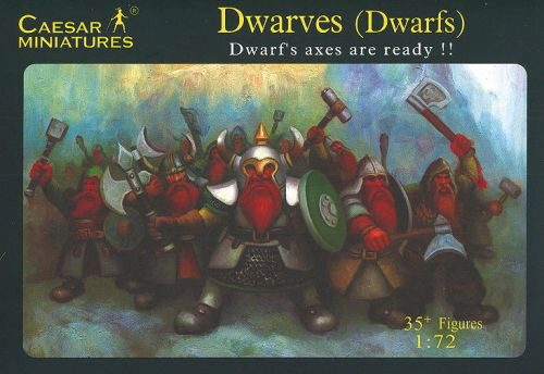 Caesar Miniatures F101 Dwarves (Dwarfs) Dwarf's axes are ready!!