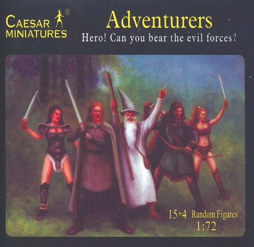 Caesar Miniatures F104 Adventurers Hero! Can you bear the evil forces?