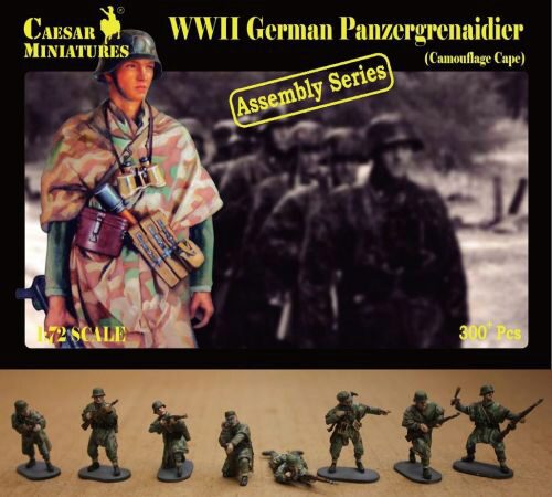 Caesar Miniatures H083-1:72 WWII German Infantry in Smocks-Wi Neu 