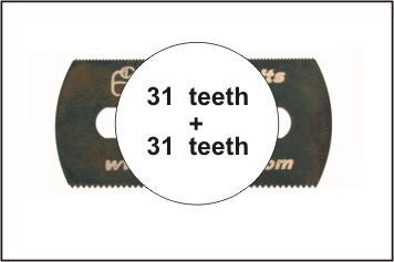 CMK H1007 Sägeblatt, beidseitig grobe Zähne