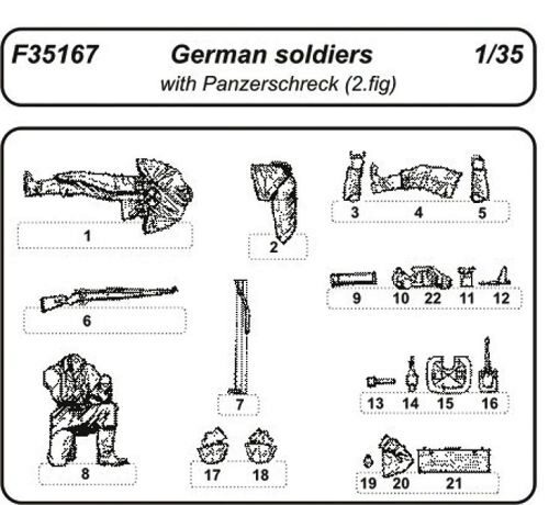 CMK F35167 German soldiers with Panzerschreck