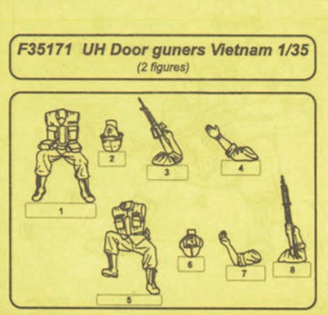 CMK F35171 UH Door Gunners Vietnam Resin Figuren
