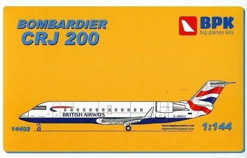Big Planes Kits BPK14402 Bombardier CRJ 200 British airways