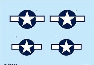 Eduard Accessories D48033 P-51D national insignia for Eduard
