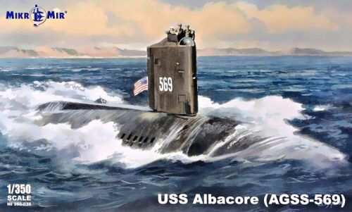 Micro Mir  AMP MM350-036 USS Albacore (AGSS-569) submarine