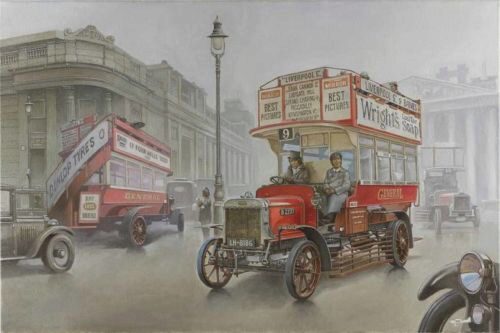 Roden 739 Type B Bus, LGOC, London, Early 1914